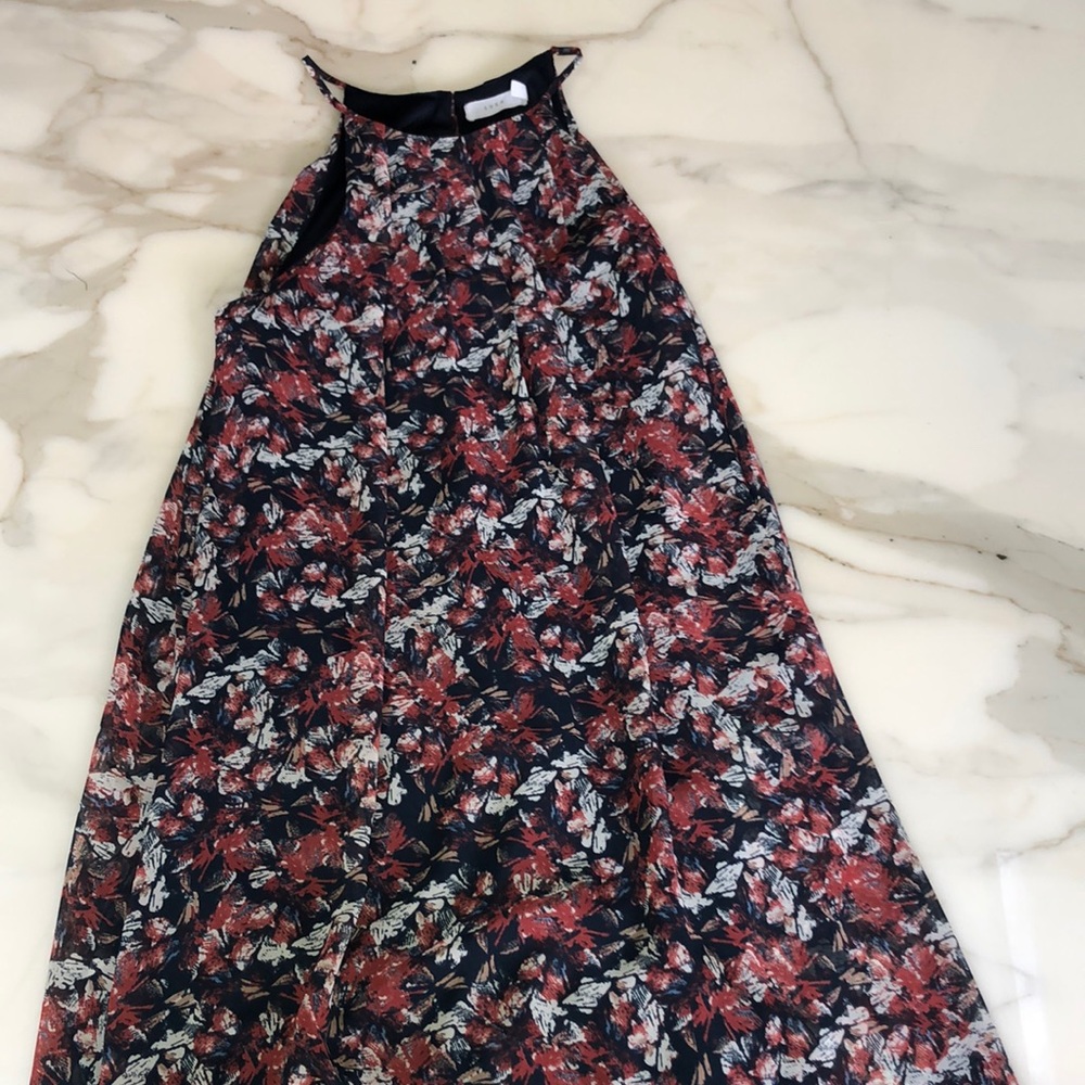 Printed trapeze dress